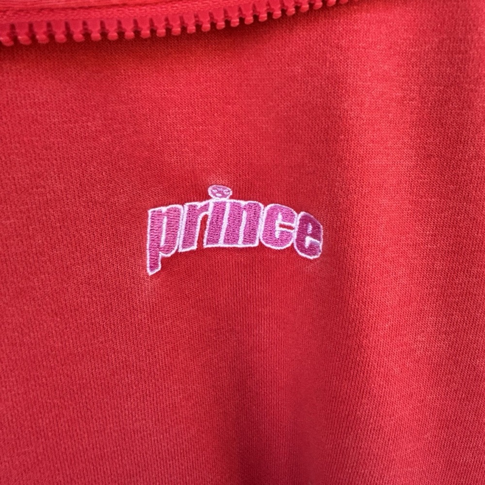 Prince Womens Pickleball Hoodie XL Power Red Cotton Blend Stretch Athleisure - Picture 5 of 7